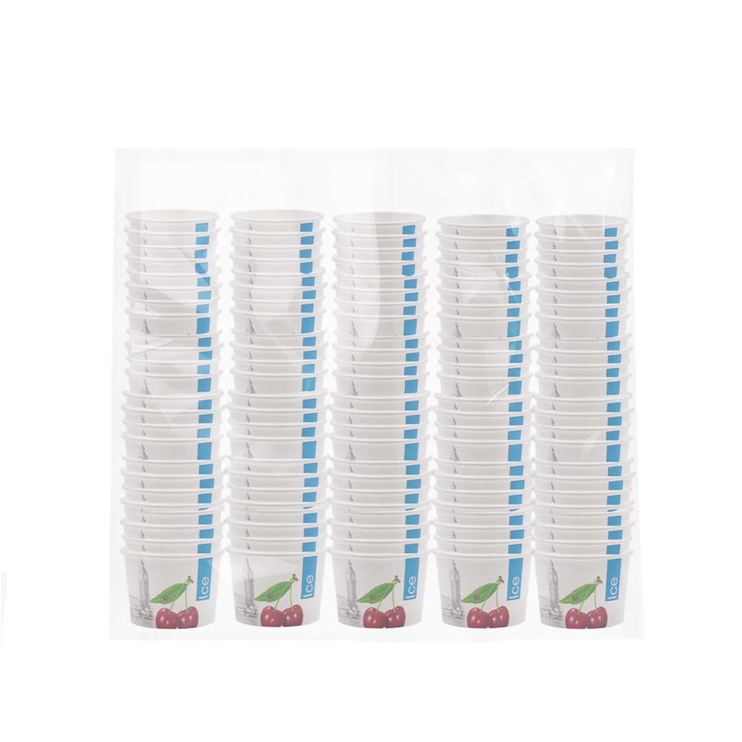 250 Coppette gelato Ice&City in cartoncino 78 ml bianche con stampa 3 250 Coppette gelato Ice&City in cartoncino 78 ml bianche con stampa - immagine 3