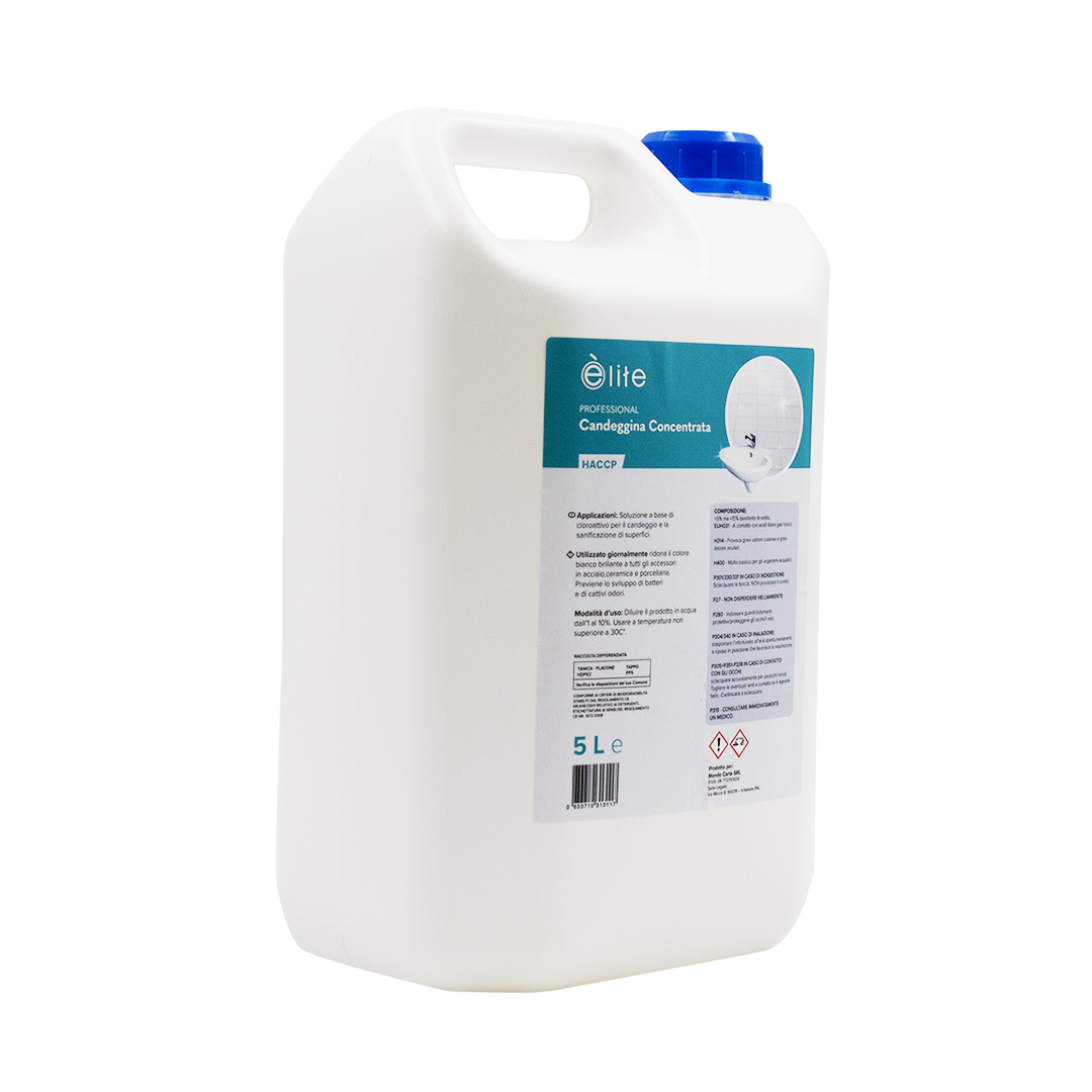 Elite professional HACCP candeggina concentrata 5lt 2 Elite professional HACCP candeggina concentrata 5lt - immagine 2