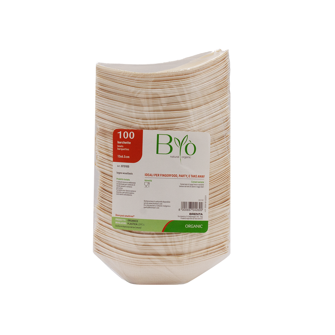 100 Barchette in legno 13x6,5cm 3 100 Barchette in legno 13x6,5cm - immagine 3