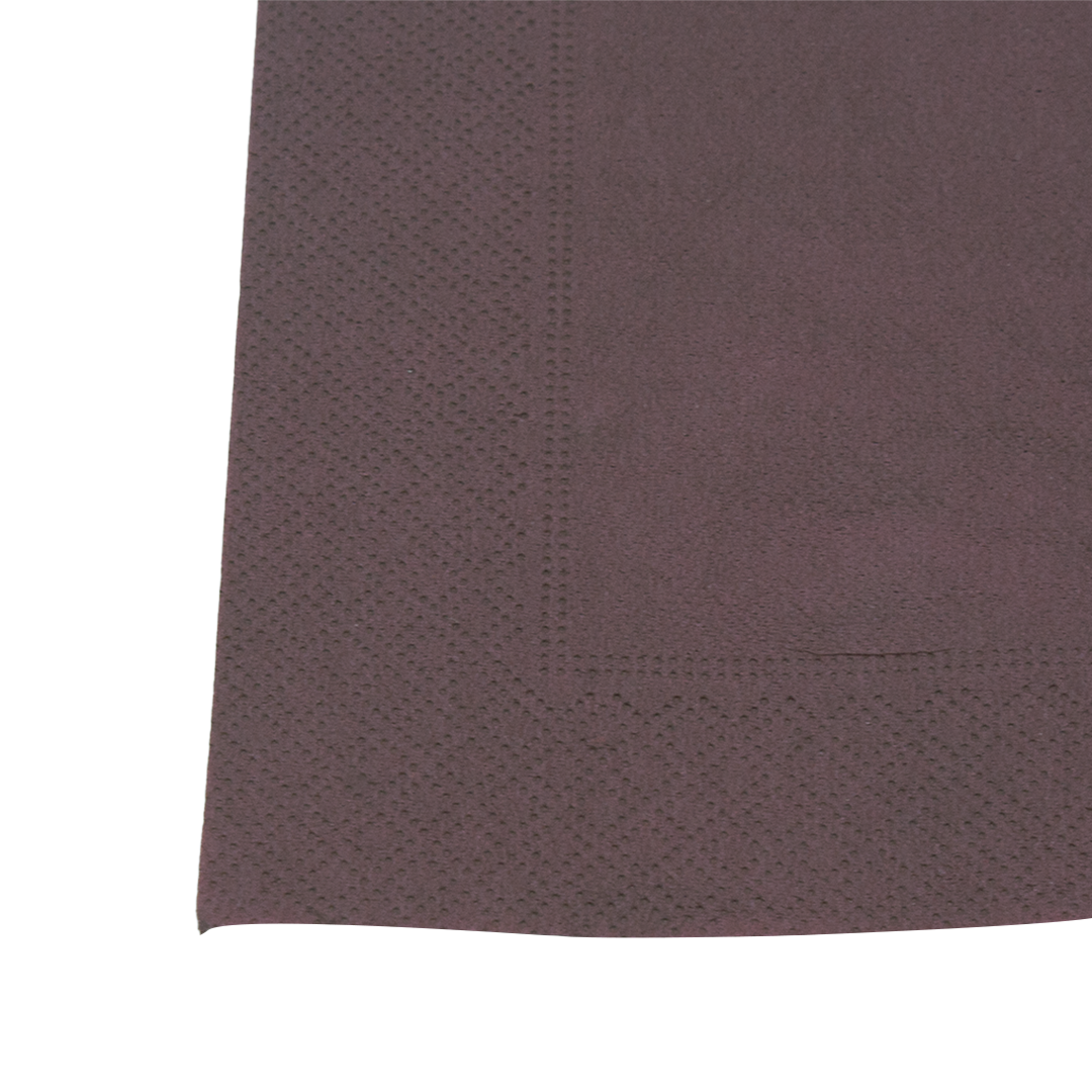 50 Infibra tovaglioli 33x33cm doppio velo cacao marrone 3 50 Infibra tovaglioli 33x33cm doppio velo cacao marrone - immagine 3