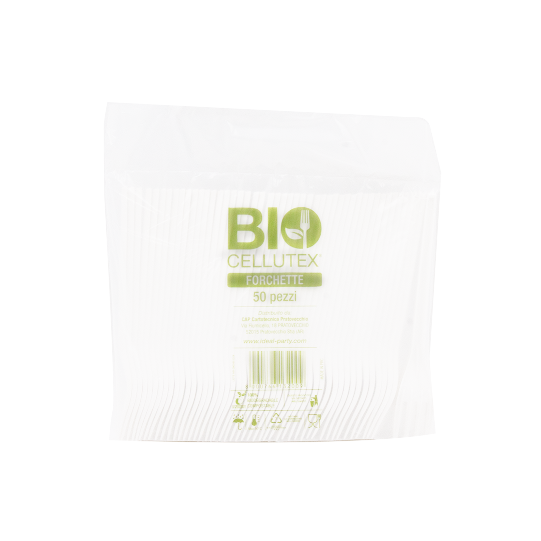 50 Forchette bio CPLA bianche 4 50 Forchette bio CPLA bianche - immagine 4