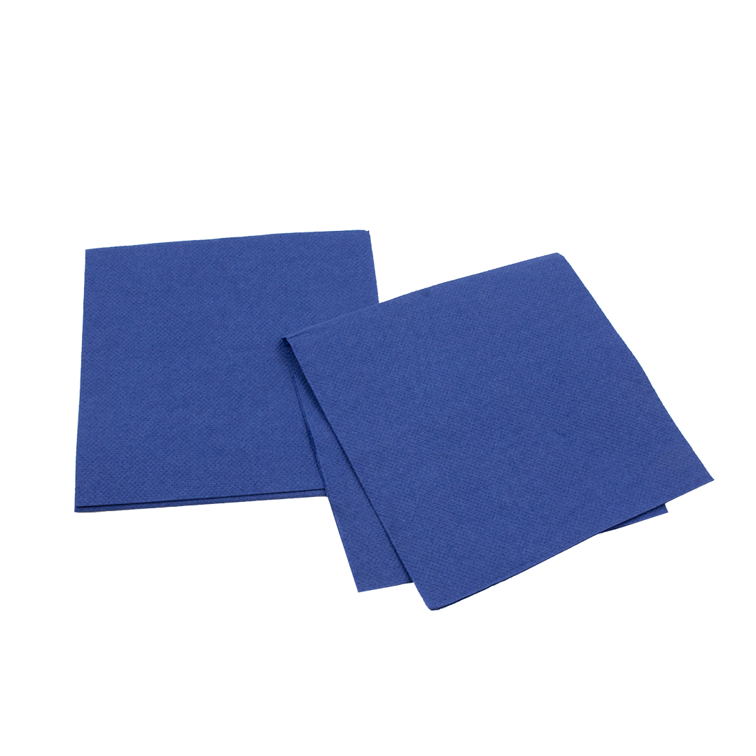 100 Tovaglioli 25x25 cm punta a punta blu royal 3 100 Tovaglioli 25x25 cm punta a punta blu royal - immagine 3