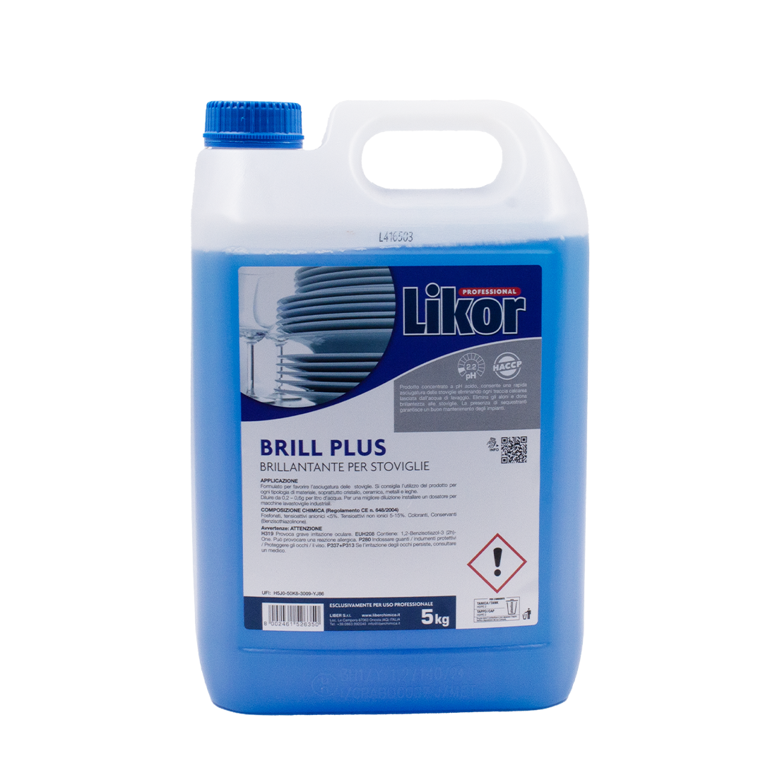 Likor professional BRILL PLUS brillantante lavastoviglie 5kg 1 Likor professional BRILL PLUS brillantante lavastoviglie 5kg