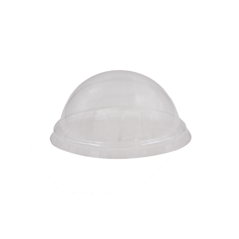 50 Coperchi R-PET cupola senza foro trasparenti 1 50 Coperchi R-PET cupola senza foro trasparenti