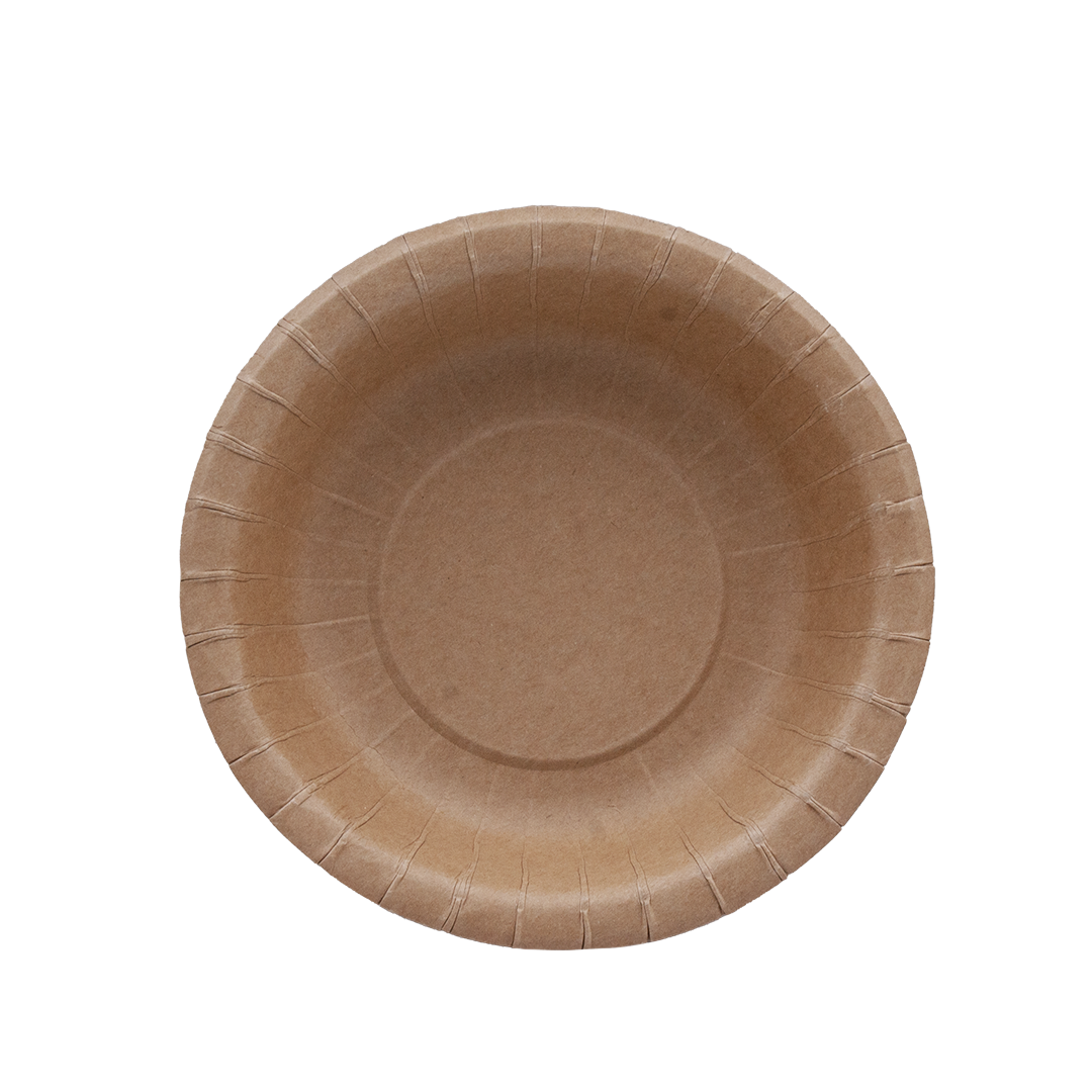 50 Piatto fondo tondo in cartoncino politenato diam.20 cm avana 1 50 Piatto fondo tondo in cartoncino politenato diam.20 cm avana
