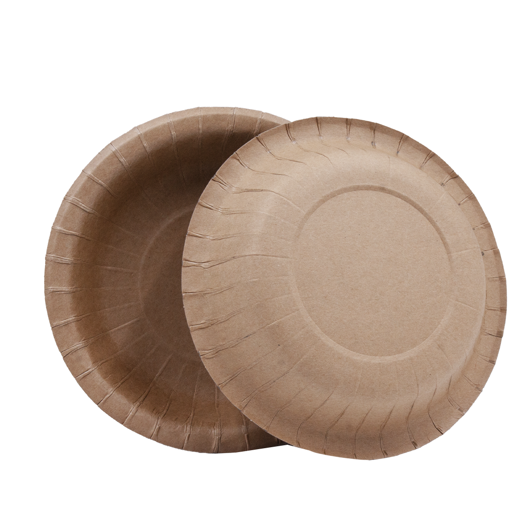 50 Piatto fondo tondo in cartoncino politenato diam.20 cm avana 2 50 Piatto fondo tondo in cartoncino politenato diam.20 cm avana - immagine 2