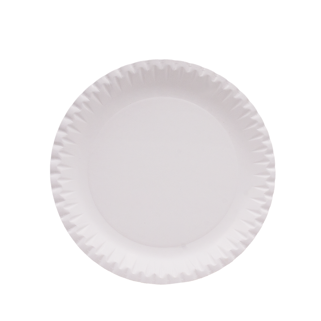 50 Piatto piano tondo in cartoncino politenato diam.23 cm bianco 1 50 Piatto piano tondo in cartoncino politenato diam.23 cm bianco