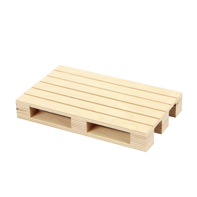 Mini pallet in legno naturale anti scheggia 20x12cm h3,5cm 1 Mini pallet in legno naturale anti scheggia 20x12cm h3,5cm