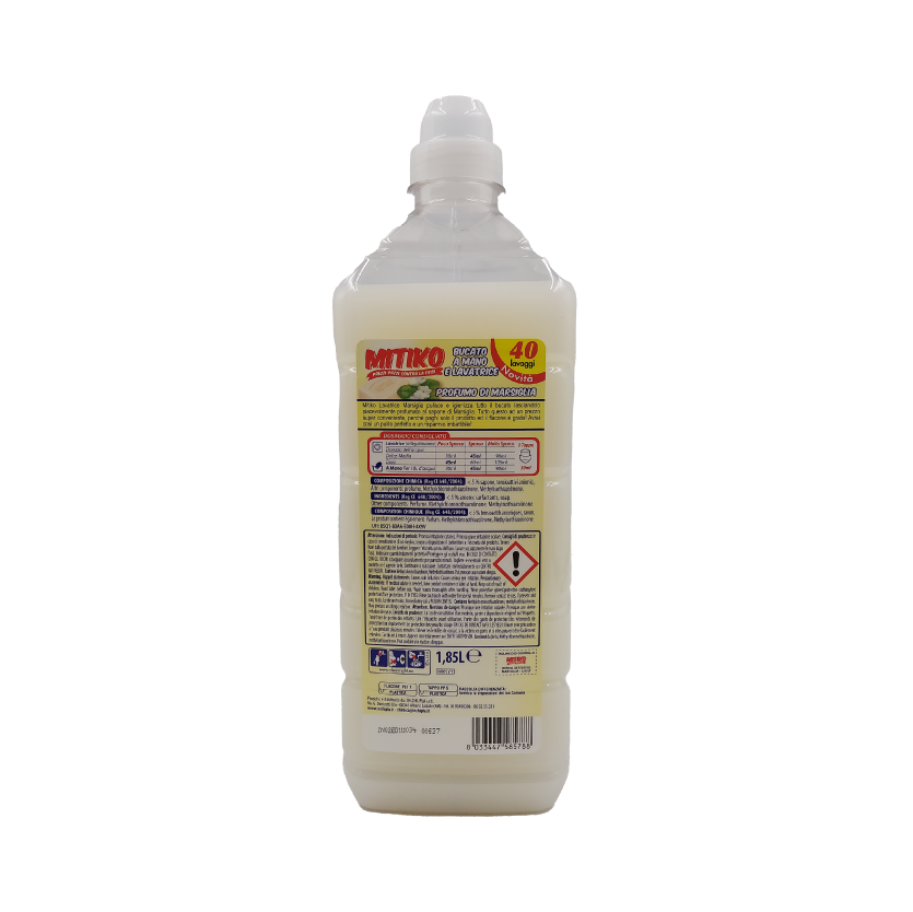 Mitiko Detersivo Bucato 1,85Lt Sapone di Marsiglia 40 Lavaggi 3 Mitiko Detersivo Bucato 1,85Lt Sapone di Marsiglia 40 Lavaggi - immagine 3