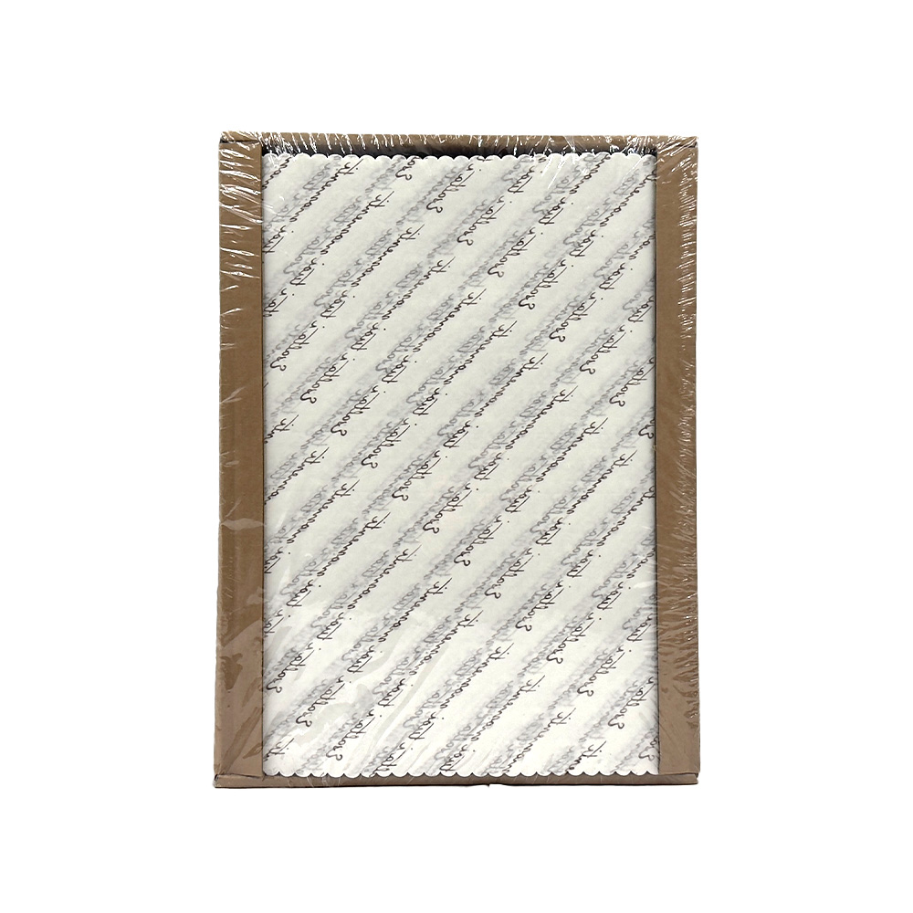 COPRIVASSOIO IN CARTA DAMASCATO MARRONE 1000PZ 30X40CM 3 COPRIVASSOIO IN CARTA DAMASCATO MARRONE 1000PZ 30X40CM - immagine 3