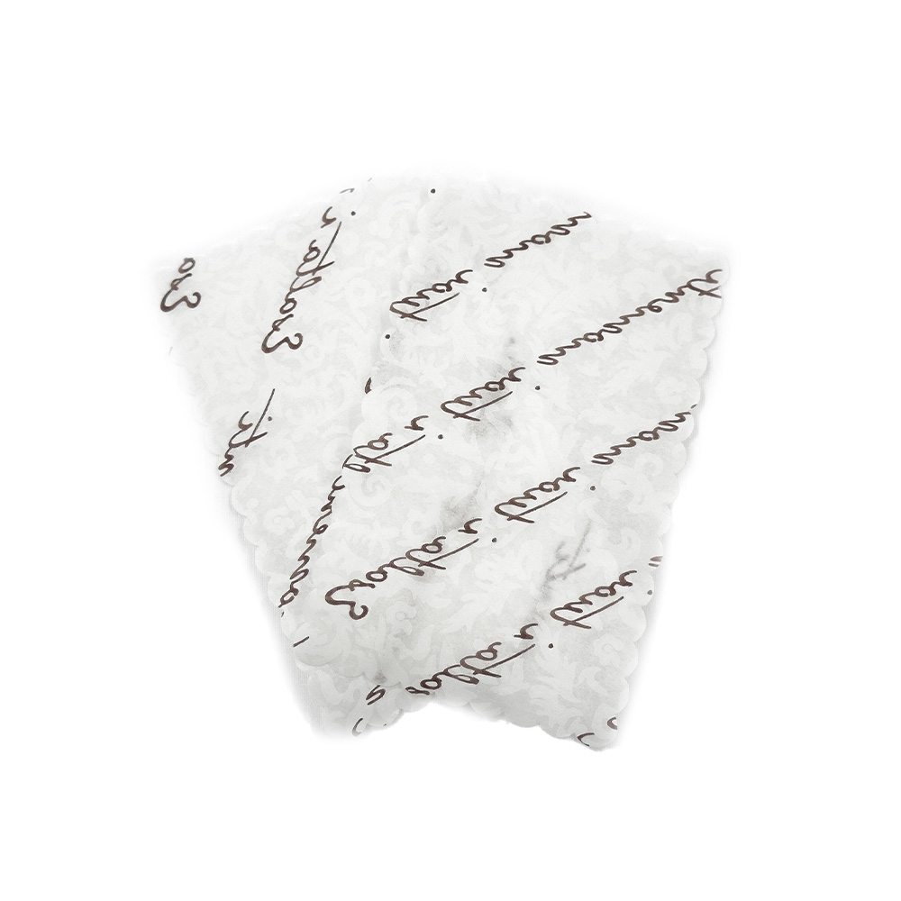 COPRIVASSOIO IN CARTA DAMASCATO MARRONE 1000PZ 8X13 CM 2 COPRIVASSOIO IN CARTA DAMASCATO MARRONE 1000PZ 8X13 CM - immagine 2