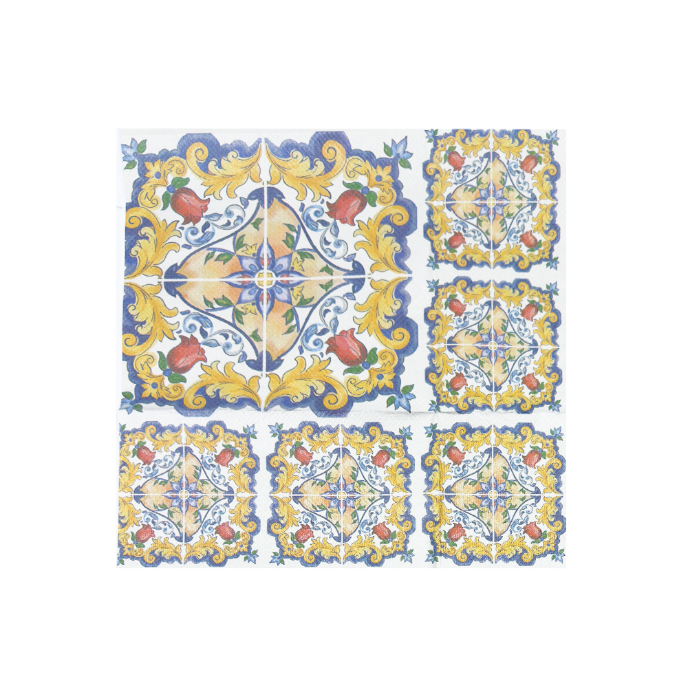 150 PZ tovaglia in carta accoppiata sopra 100x100 sapori siciliani 3 150 PZ tovaglia in carta accoppiata sopra 100x100 sapori siciliani - immagine 3