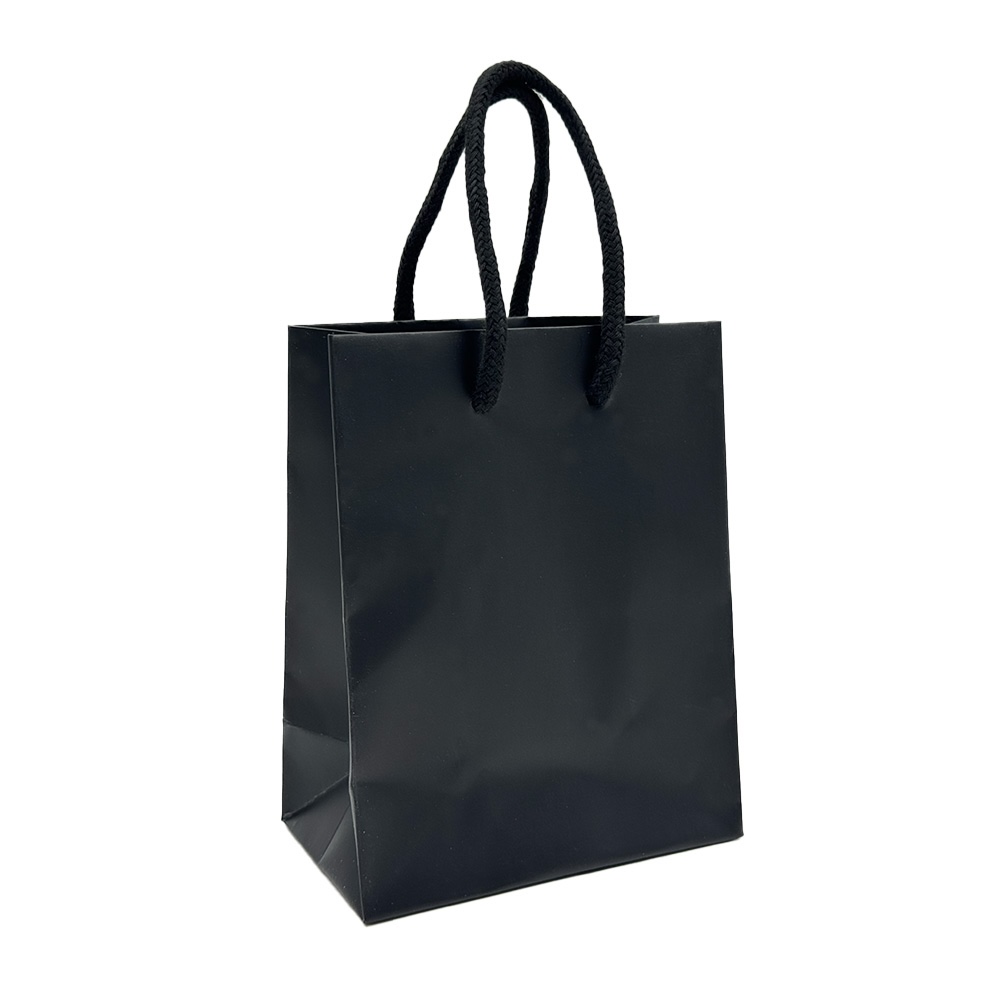 10 Shopper carta Lusso Opaca cm 11+6,5x14 Nero 1 10 Shopper carta Lusso Opaca cm 11+6,5x14 Nero