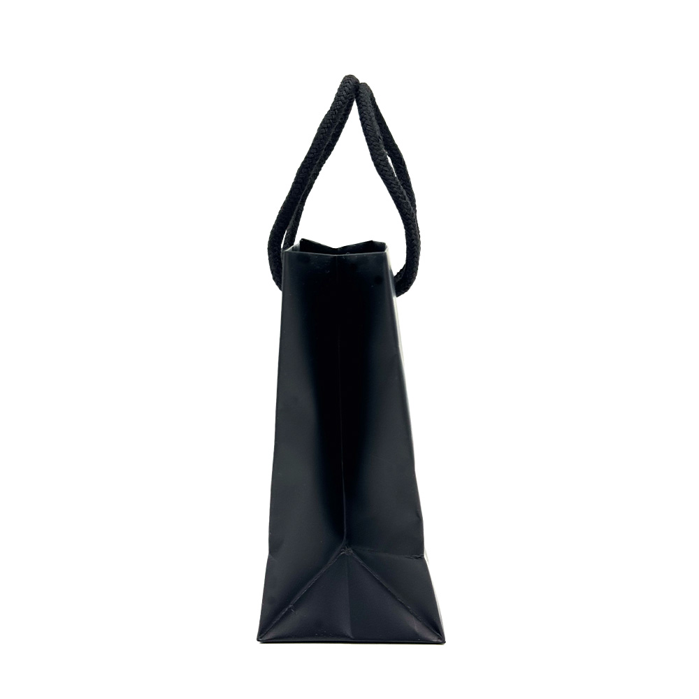 10 Shopper carta Lusso Opaca cm 11+6,5x14 Nero 3 10 Shopper carta Lusso Opaca cm 11+6,5x14 Nero - immagine 3