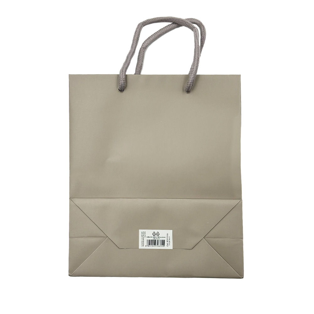 10 Shopper carta Lusso Opaca cm 18+8x21 Tortora 4 10 Shopper carta Lusso Opaca cm 18+8x21 Tortora - immagine 4