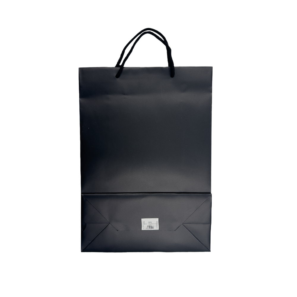 10 Shopper carta Lusso Opaca cm 27+12x37 Nero 3 10 Shopper carta Lusso Opaca cm 27+12x37 Nero - immagine 3