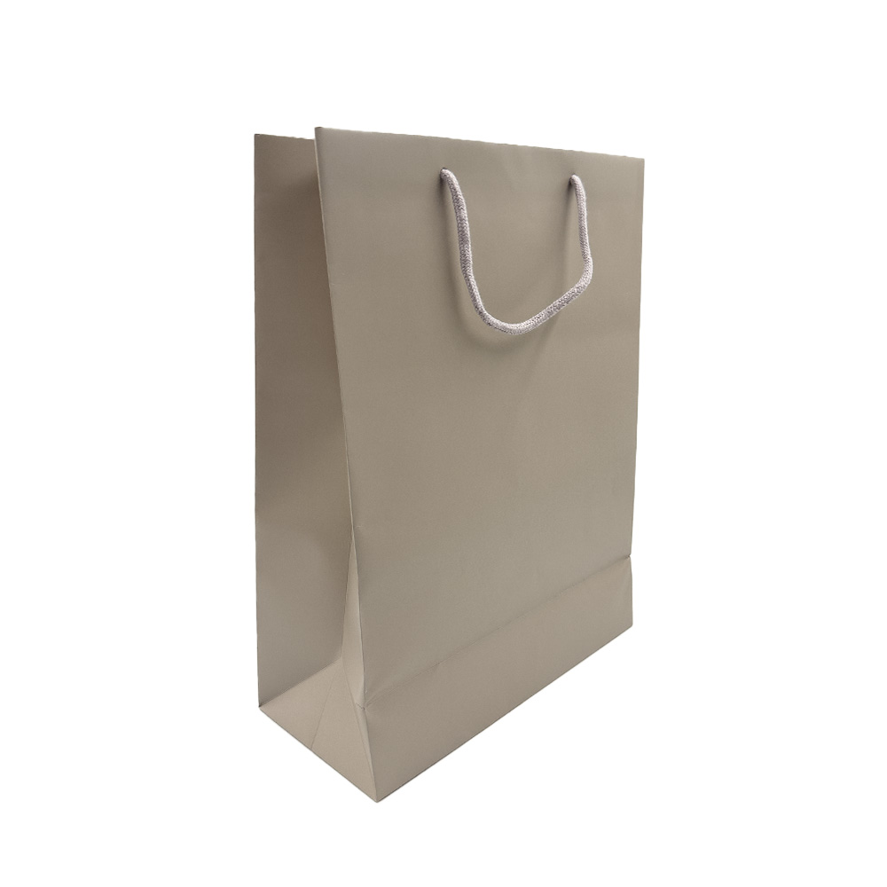 10 Shopper carta Lusso Opaca cm 27+12x37 Tortora 1 10 Shopper carta Lusso Opaca cm 27+12x37 Tortora