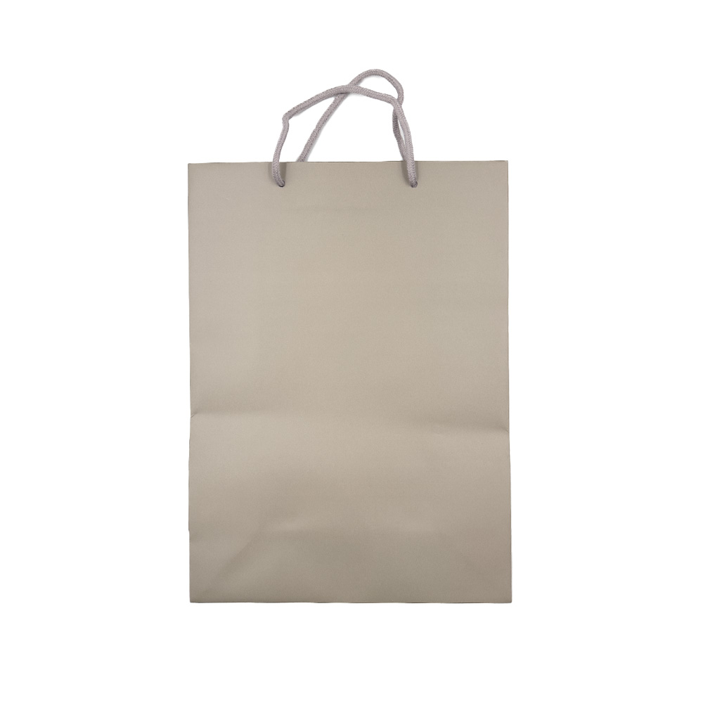 10 Shopper carta Lusso Opaca cm 27+12x37 Tortora 2 10 Shopper carta Lusso Opaca cm 27+12x37 Tortora - immagine 2