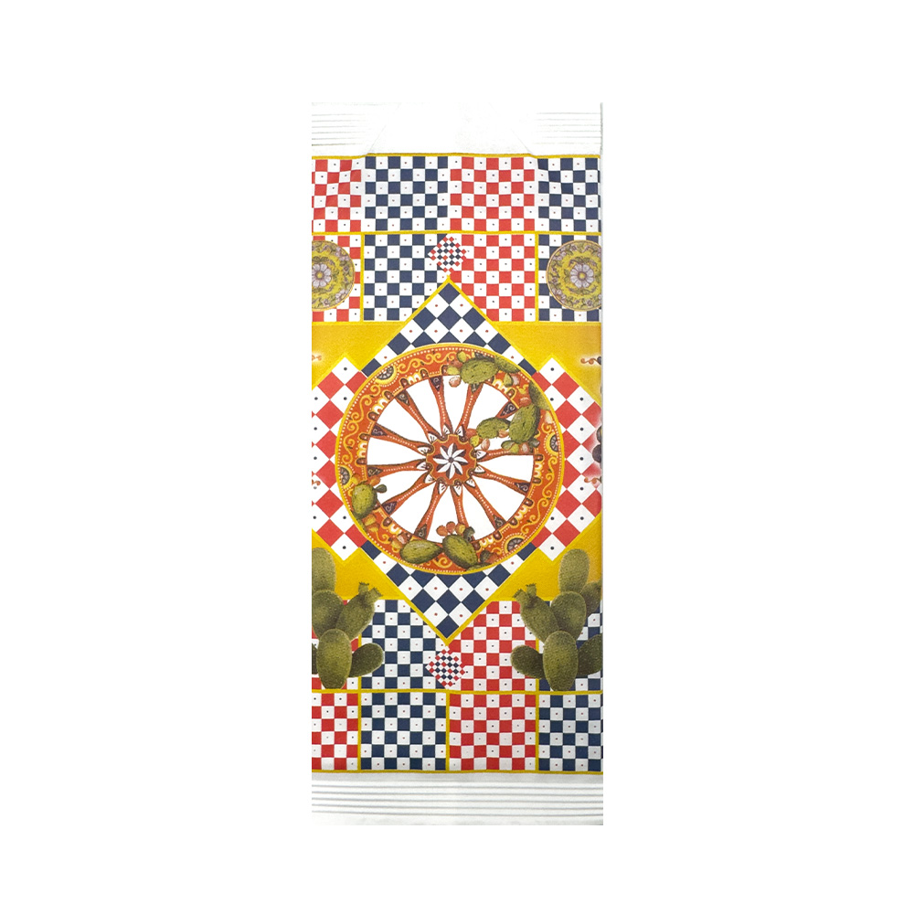 500 Buste porta posate con tovagliolo 38x38 2v stampa SICILIANO 1 500 Buste porta posate con tovagliolo 38x38 2v stampa SICILIANO