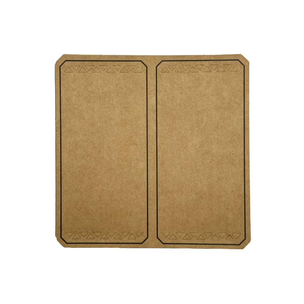 25 Cartellini kraft pieghevoli cm 10x5 avana 2 25 Cartellini kraft pieghevoli cm 10x5 avana - immagine 2