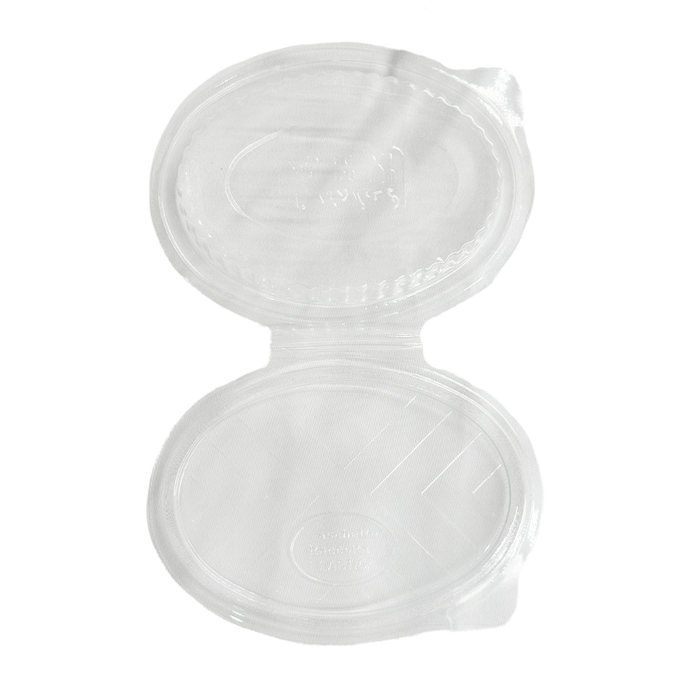 Vaschette ovali OPS con coperchio E150 cc 50pz riutilizzabili 2 Vaschette ovali OPS con coperchio E150 cc 50pz riutilizzabili - immagine 2