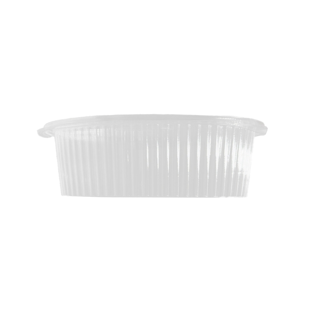 Vaschette ovali OPS con coperchio E500 cc 50pz riutilizzabili 1 Vaschette ovali OPS con coperchio E500 cc 50pz riutilizzabili