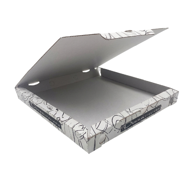 80 Box pizza bianco 33x33cm con griglia 2 80 Box pizza bianco 33x33cm con griglia - immagine 2